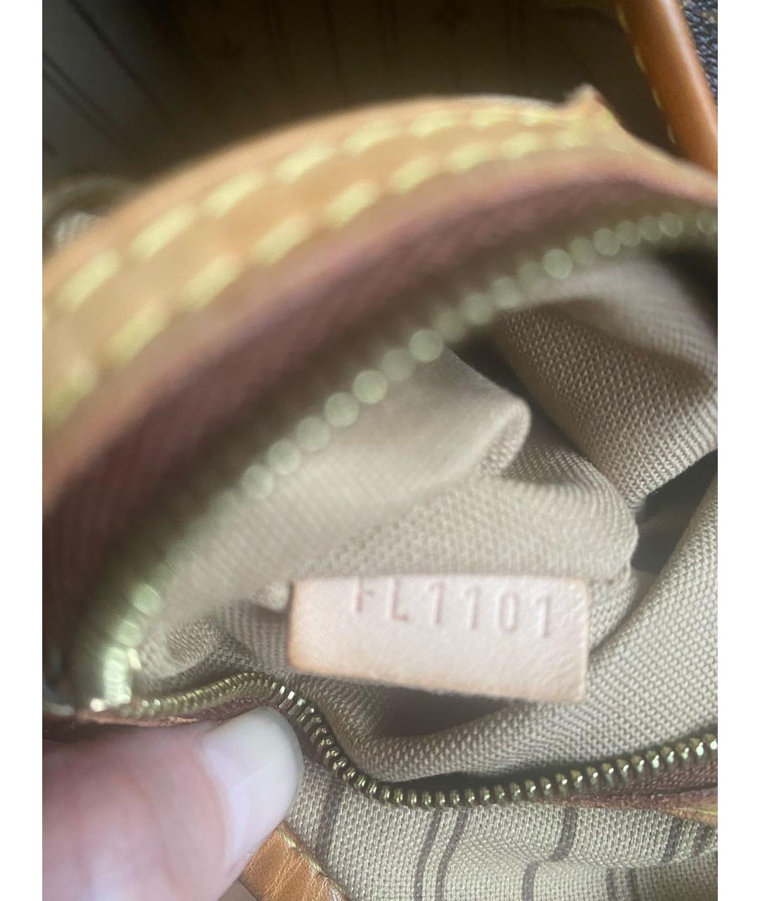 LOUIS VUITTON Коричневая сумка через плечо из искусственной кожи, фото 5