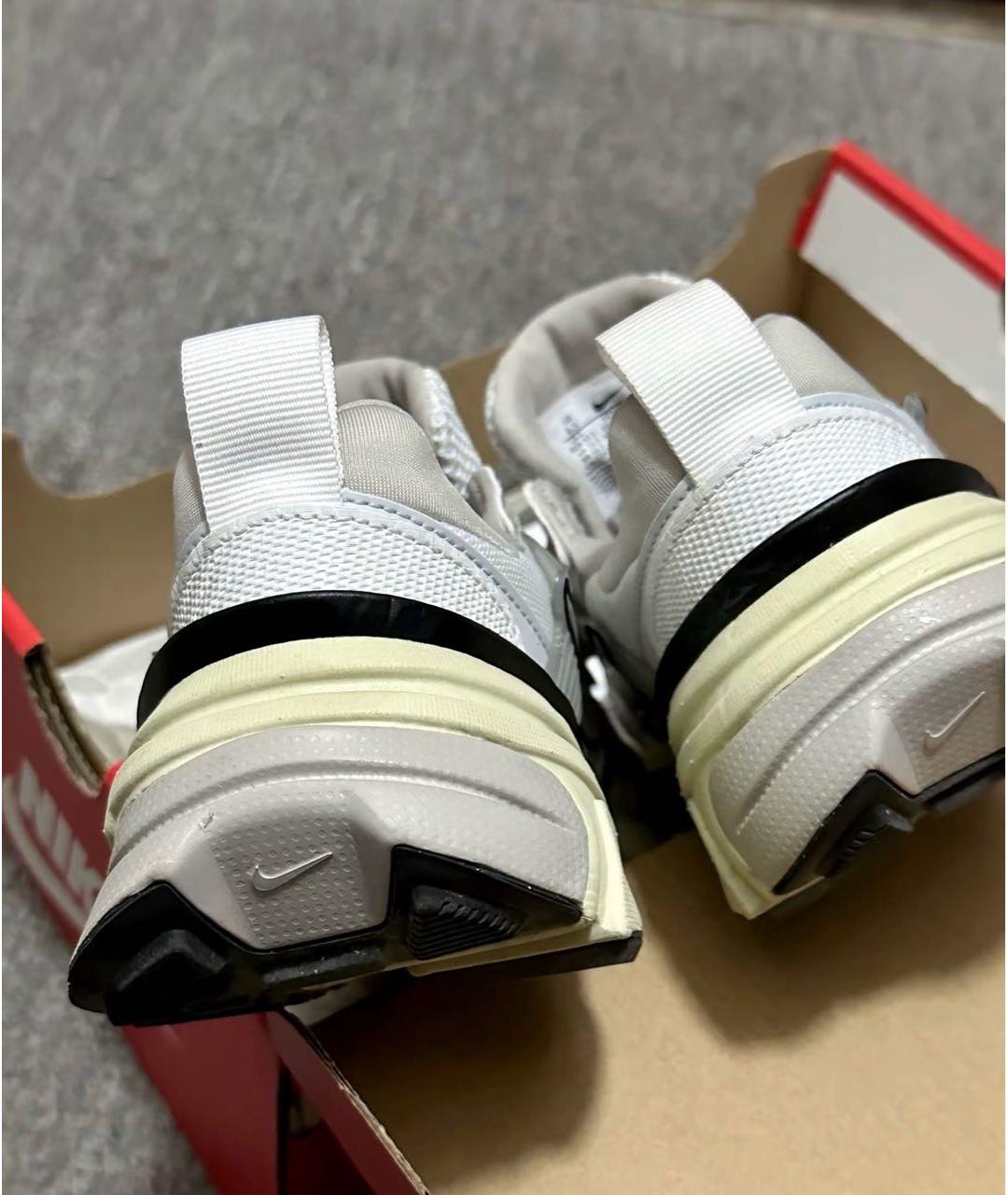 NIKE Белые текстильные низкие кроссовки / кеды, фото 4