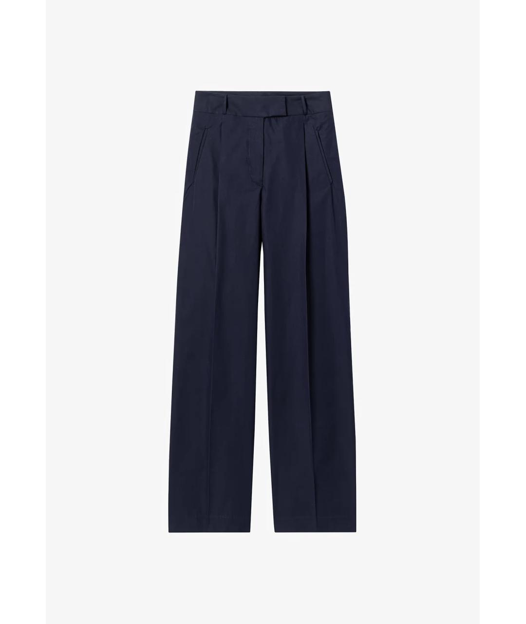 A.P.C. Синие хлопковые прямые брюки, фото 6