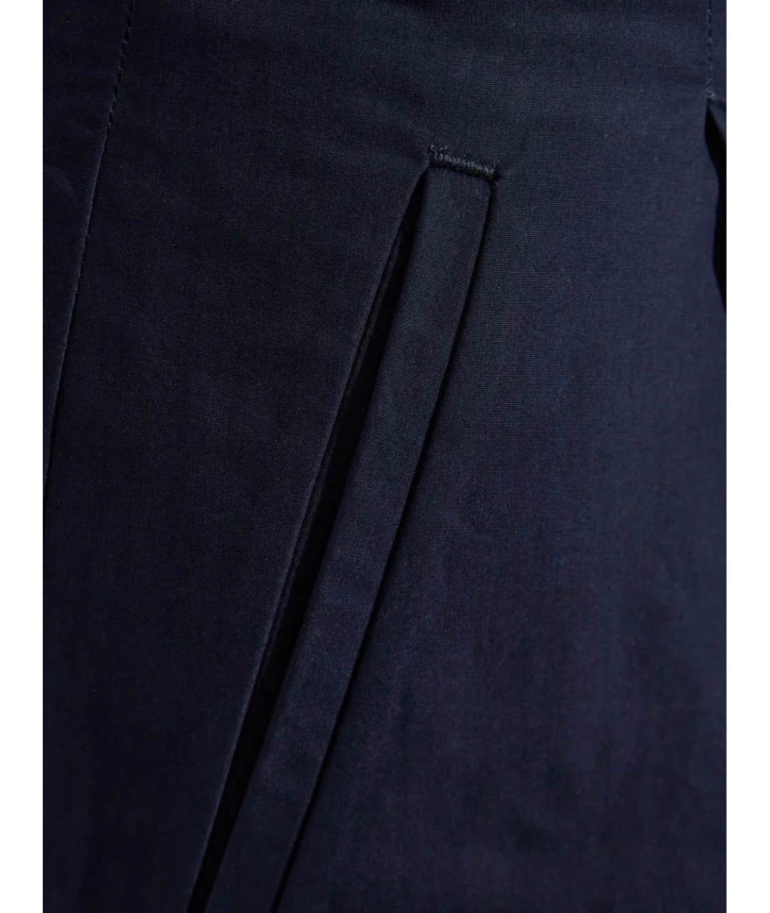 A.P.C. Синие хлопковые прямые брюки, фото 4