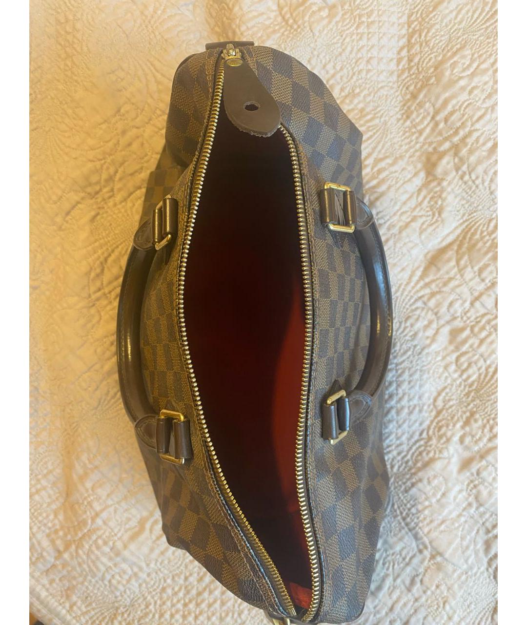 LOUIS VUITTON Коричневая сумка с короткими ручками, фото 3