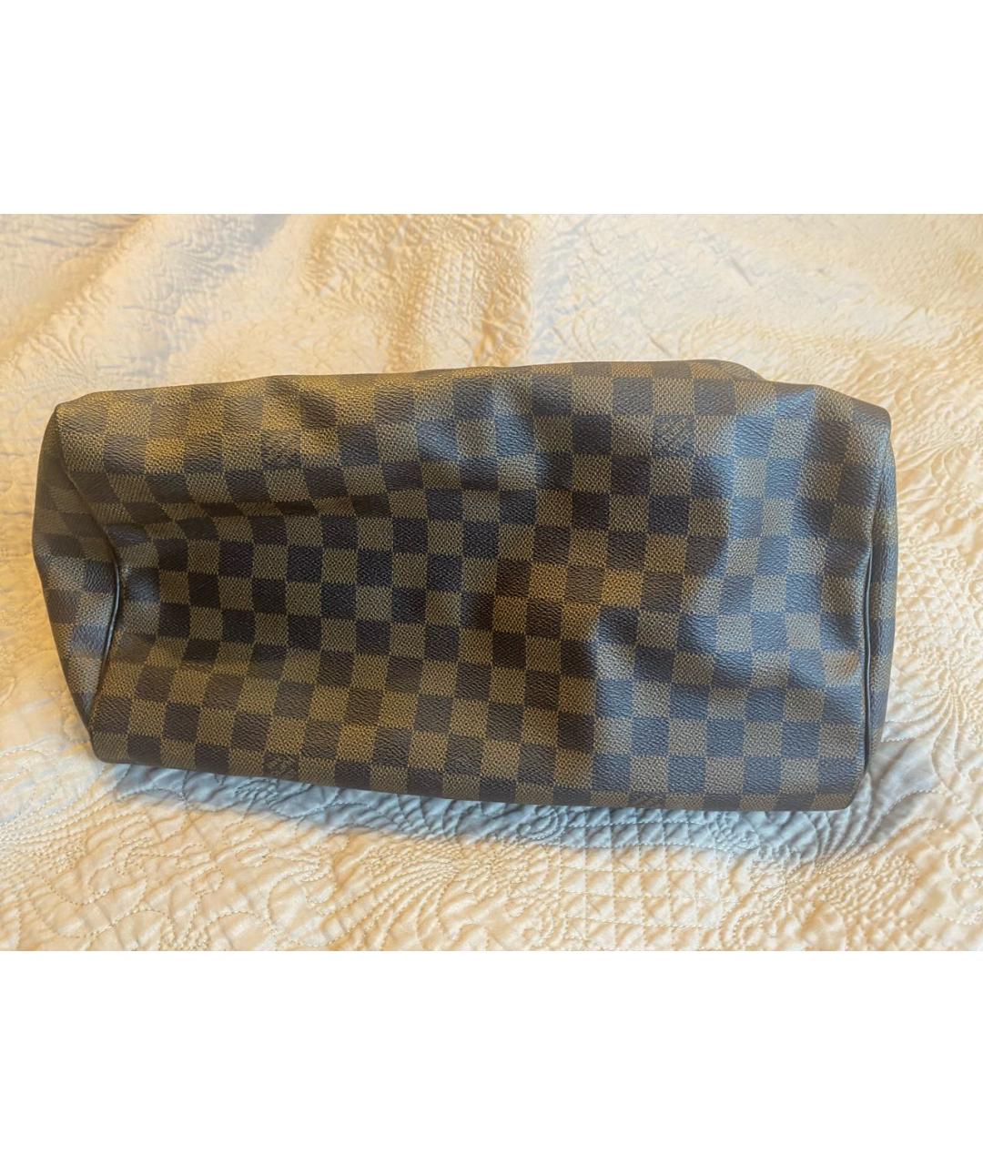 LOUIS VUITTON Коричневая сумка с короткими ручками, фото 5