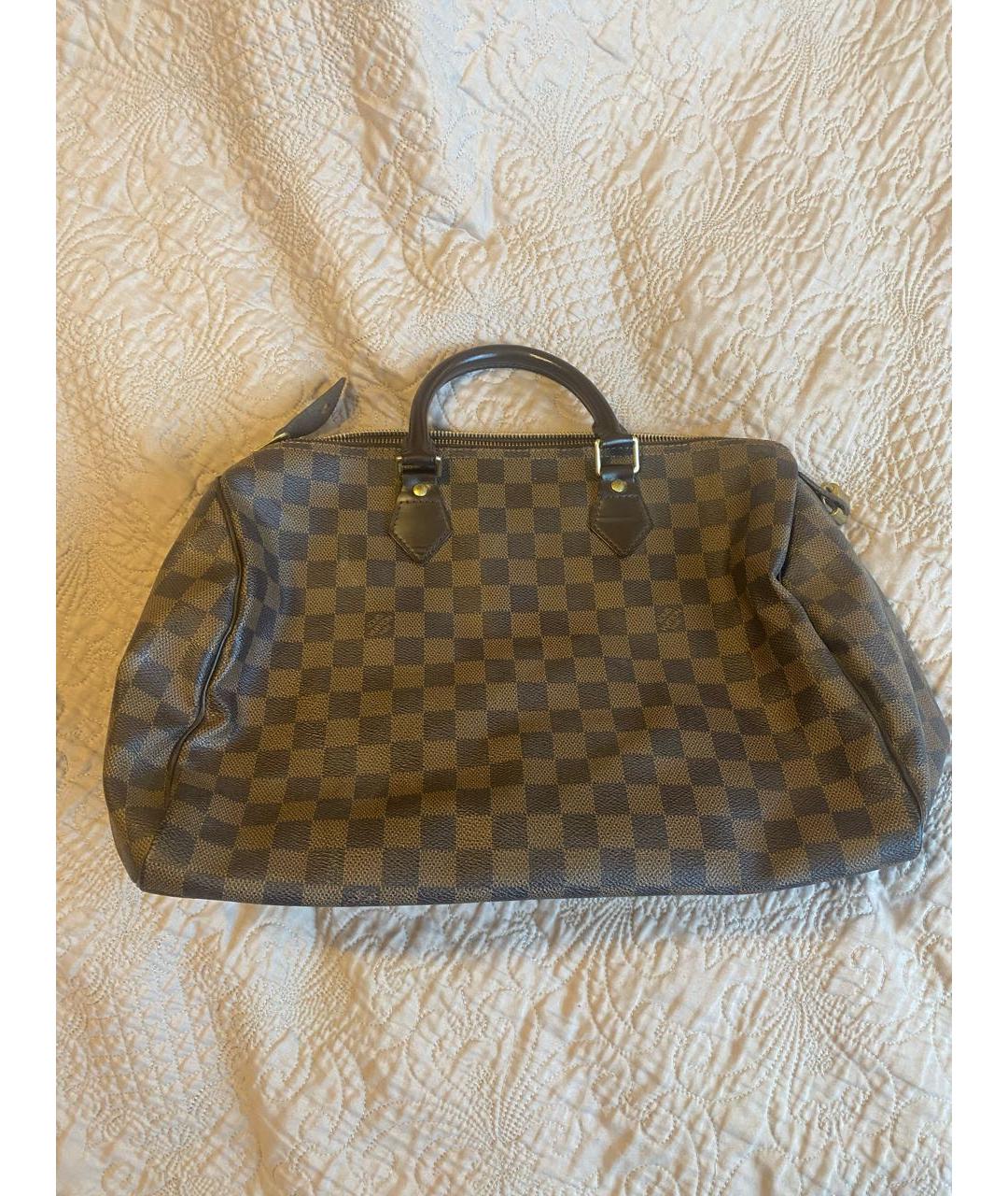 LOUIS VUITTON Коричневая сумка с короткими ручками, фото 2