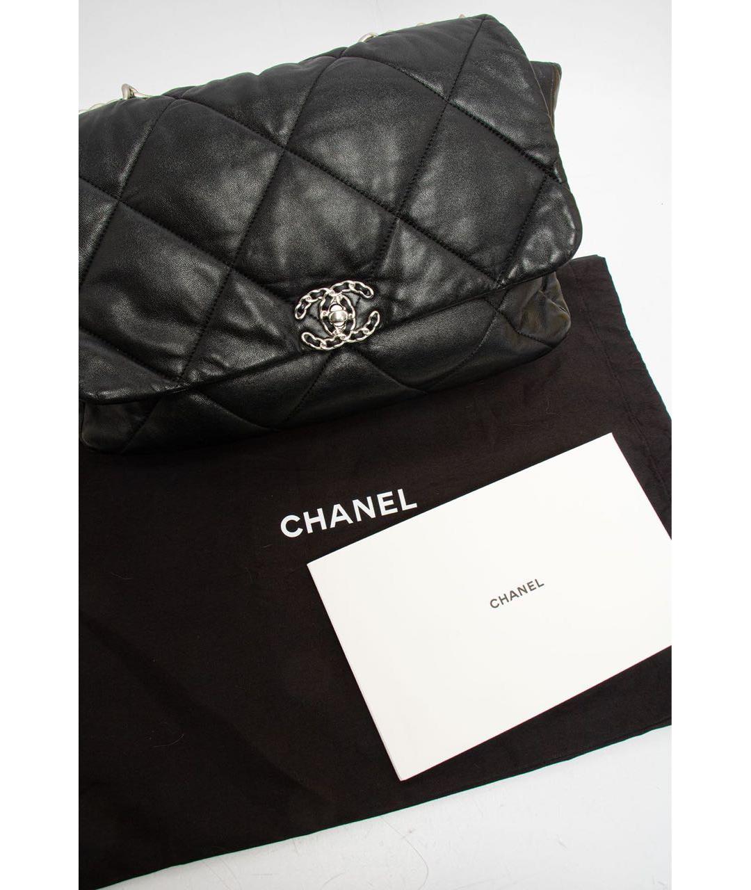 CHANEL Черная кожаная сумка через плечо, фото 6