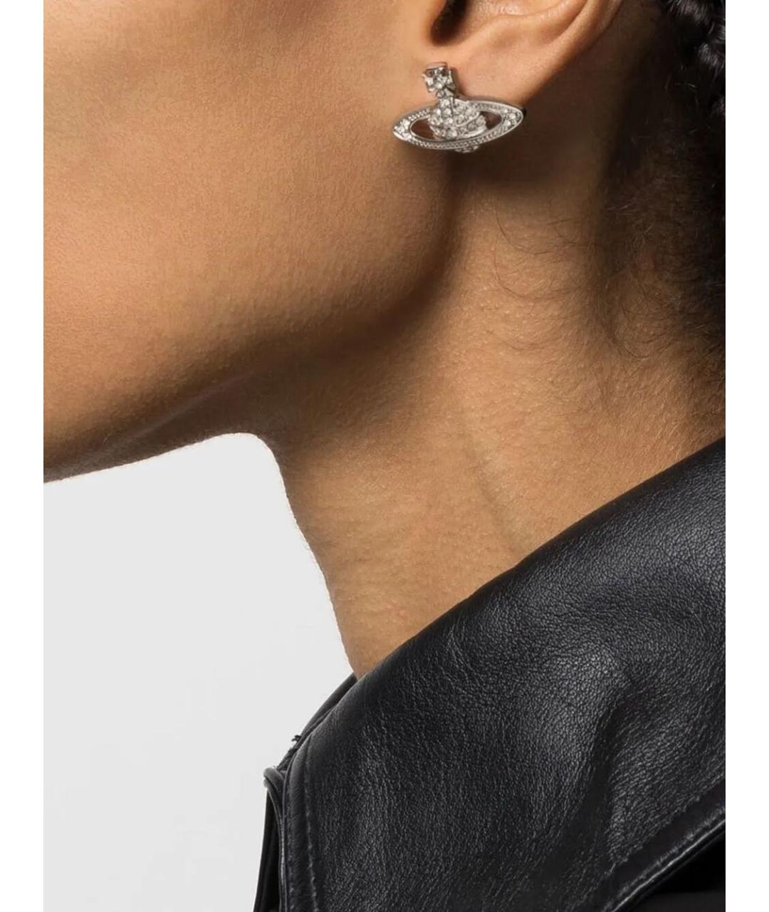 VIVIENNE WESTWOOD Серебряные металлические серьги, фото 2