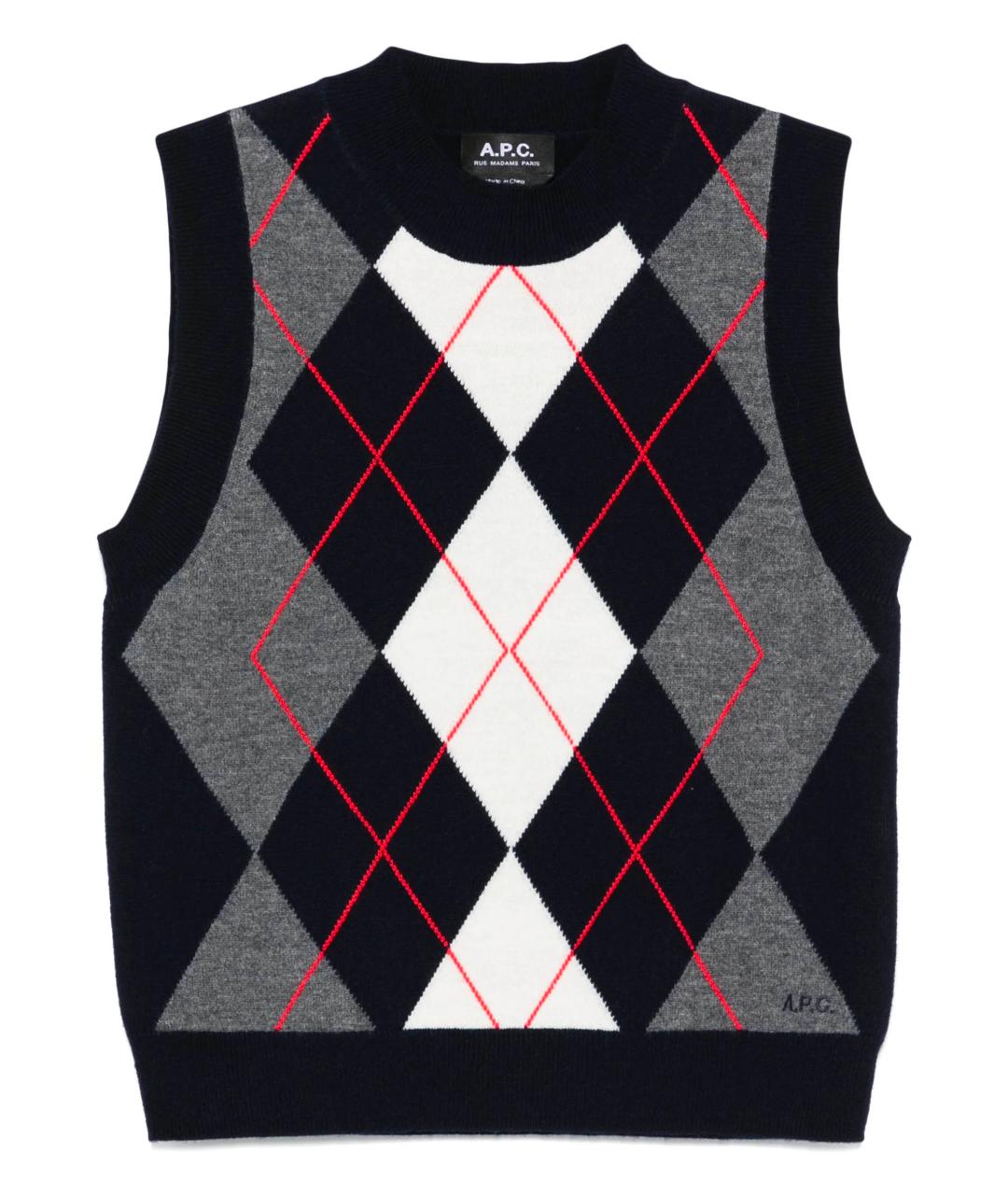 A.P.C. Мульти шерстяная жилетка, фото 1