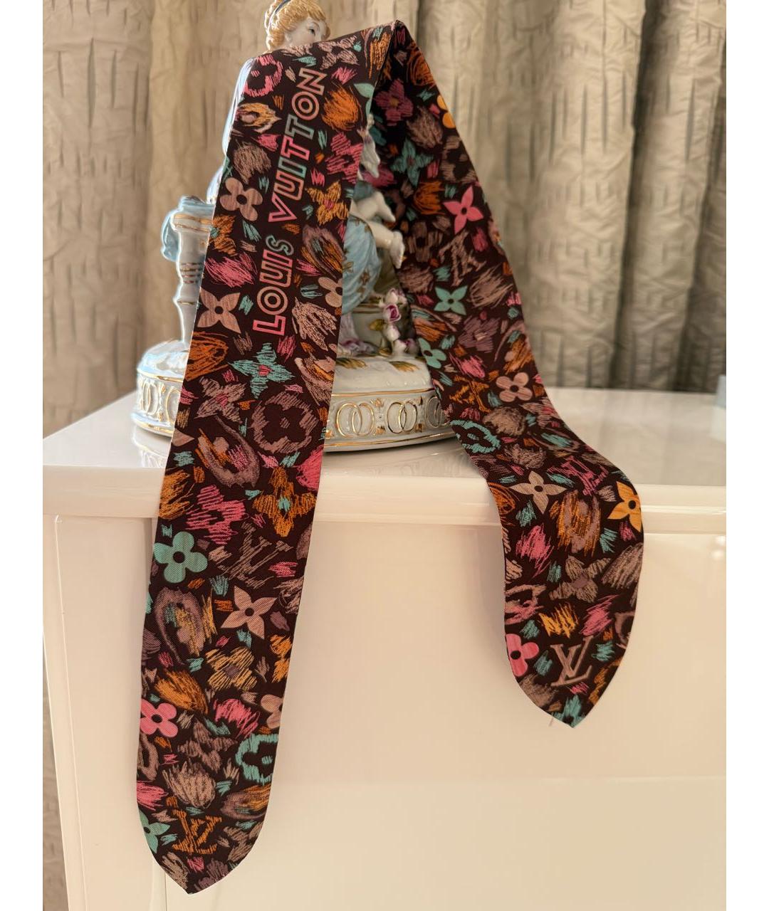LOUIS VUITTON Шелковый шарф, фото 2