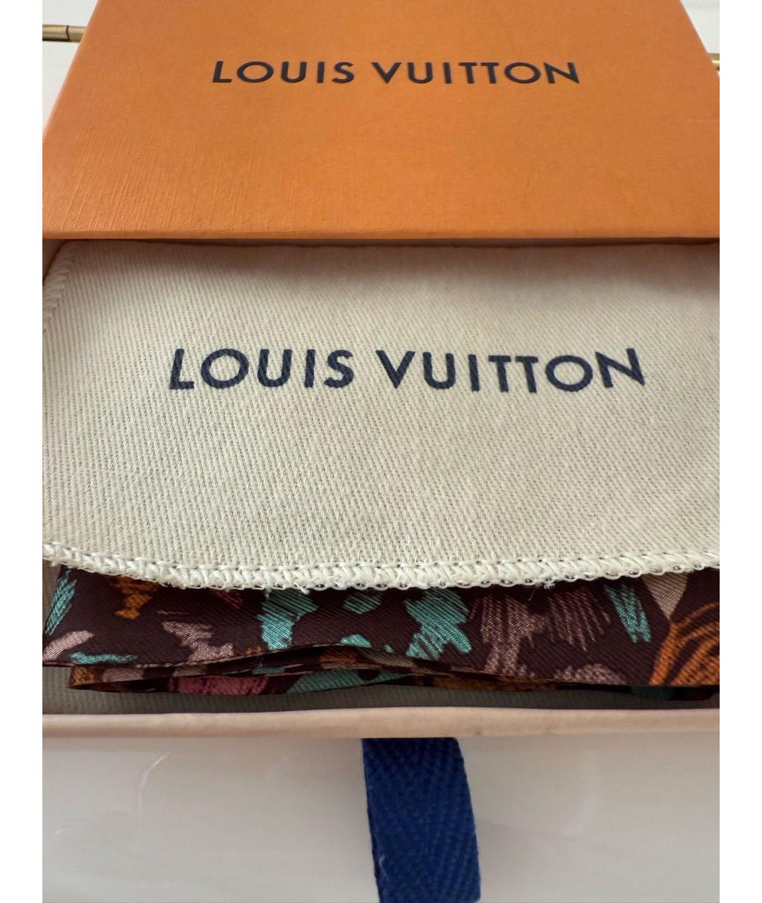 LOUIS VUITTON Шелковый шарф, фото 5