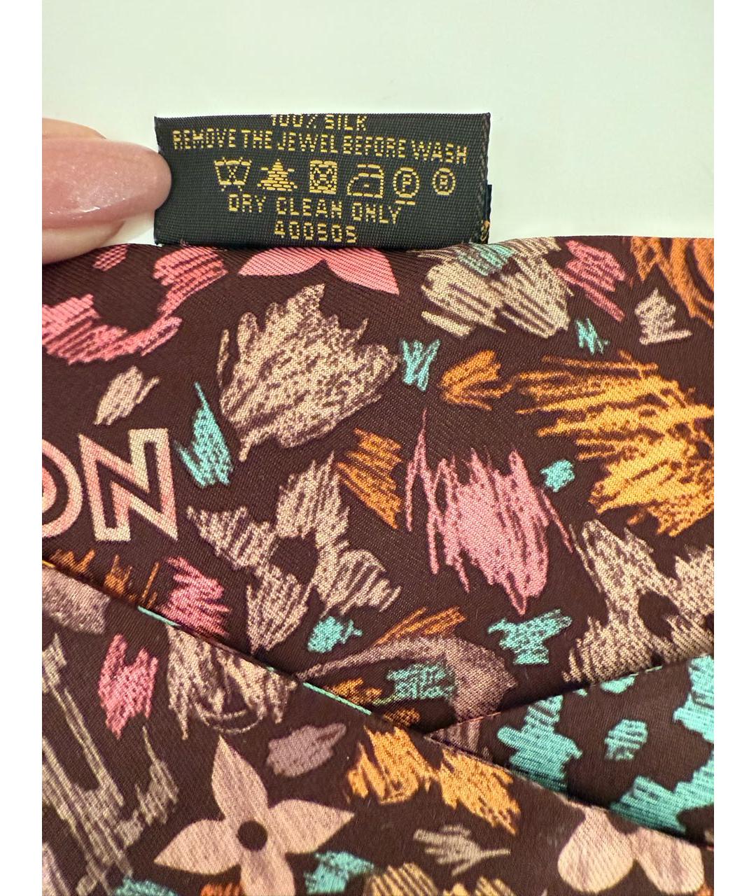 LOUIS VUITTON Шелковый шарф, фото 3