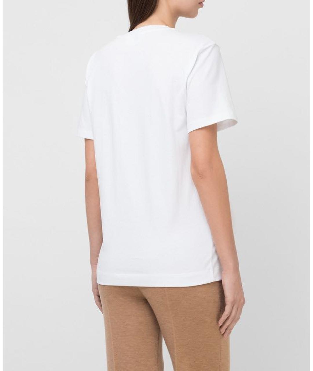MAX MARA Белая хлопковая майка, фото 2