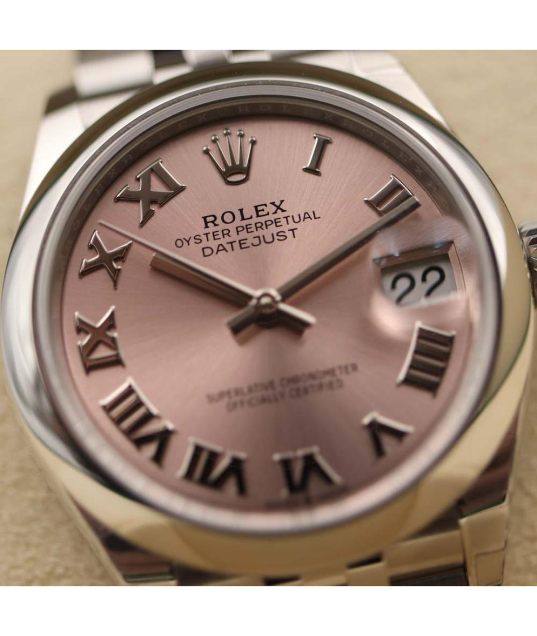ROLEX Розовые часы, фото 6