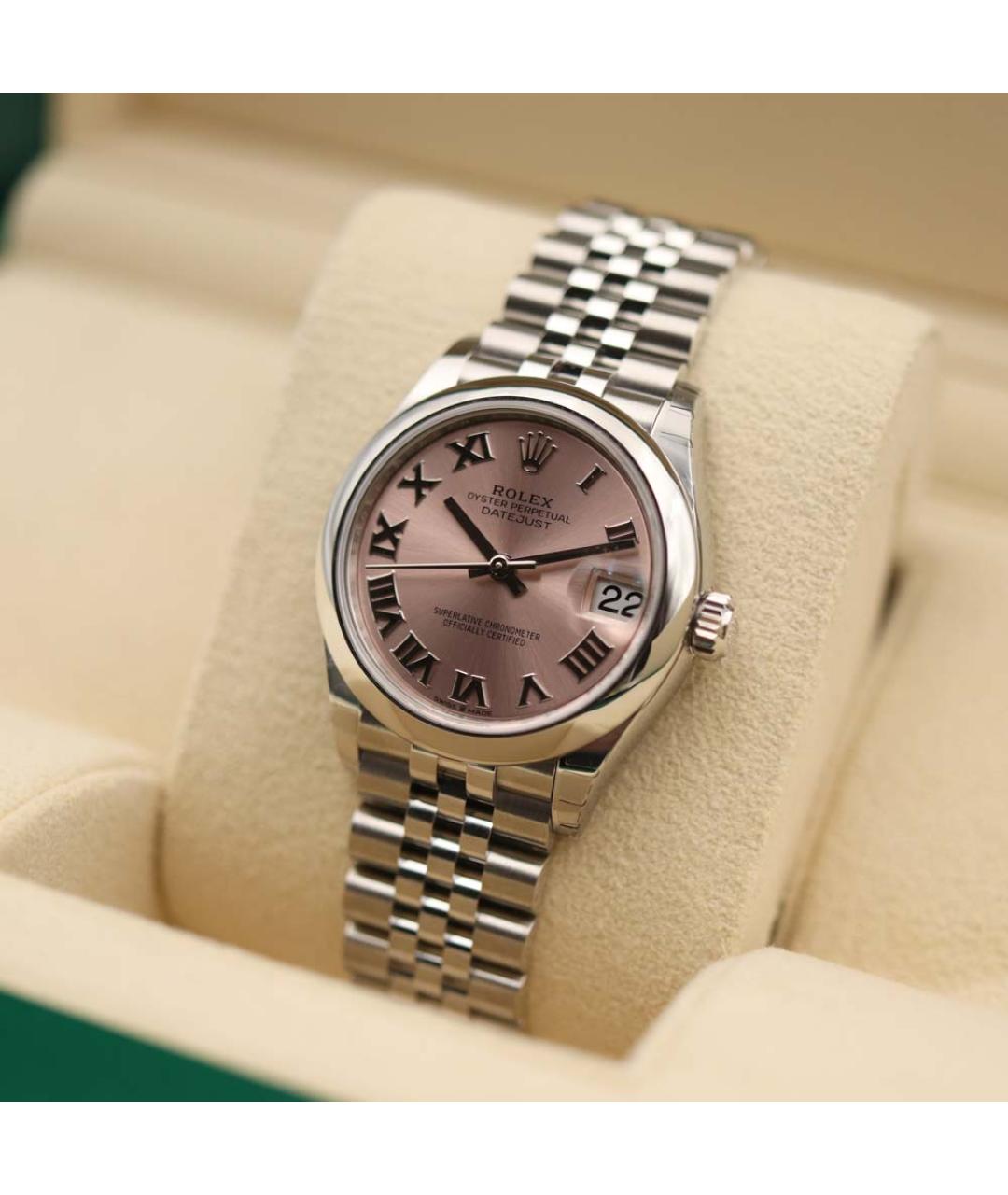 ROLEX Розовые часы, фото 3