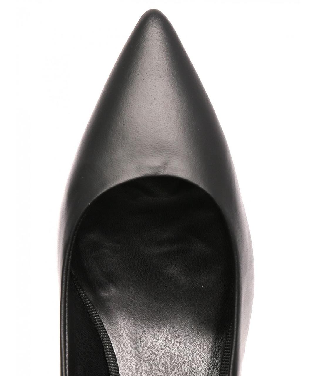 WEEKEND MAX MARA Черные кожаные туфли, фото 7