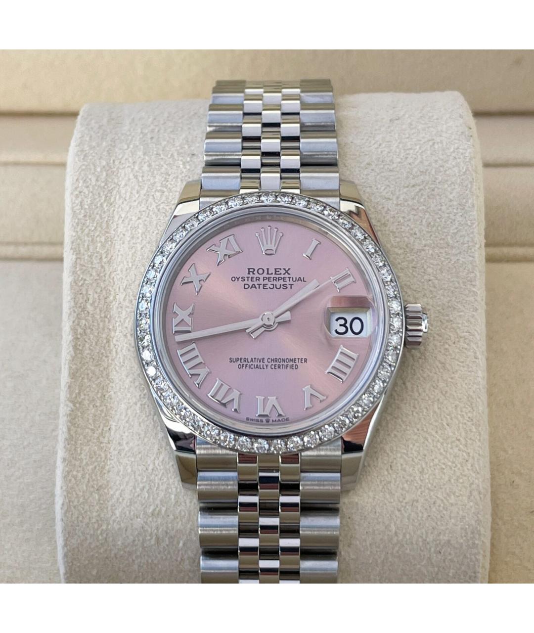 ROLEX Розовые часы, фото 2