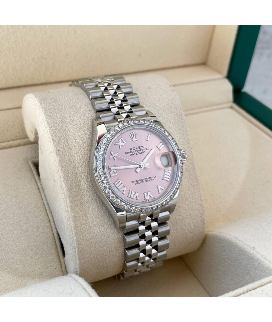 ROLEX Розовые часы, фото 4
