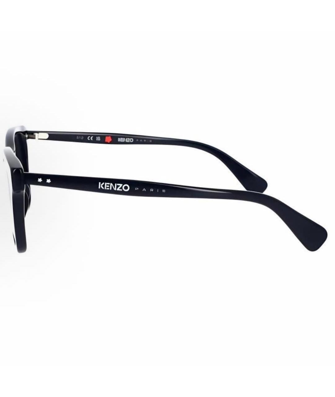 KENZO Черные пластиковые солнцезащитные очки, фото 3