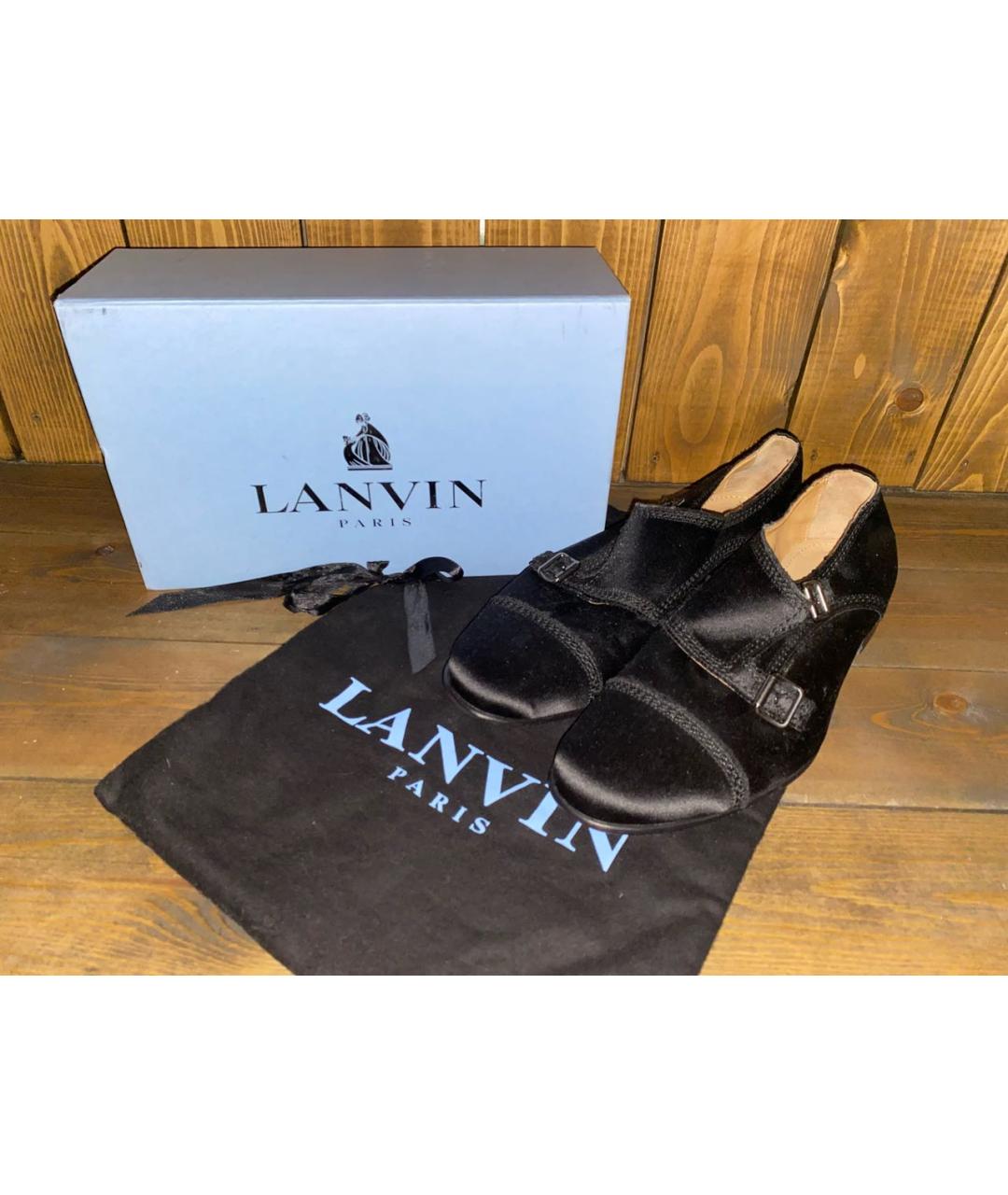 LANVIN Черные брогги и оксфорды, фото 8