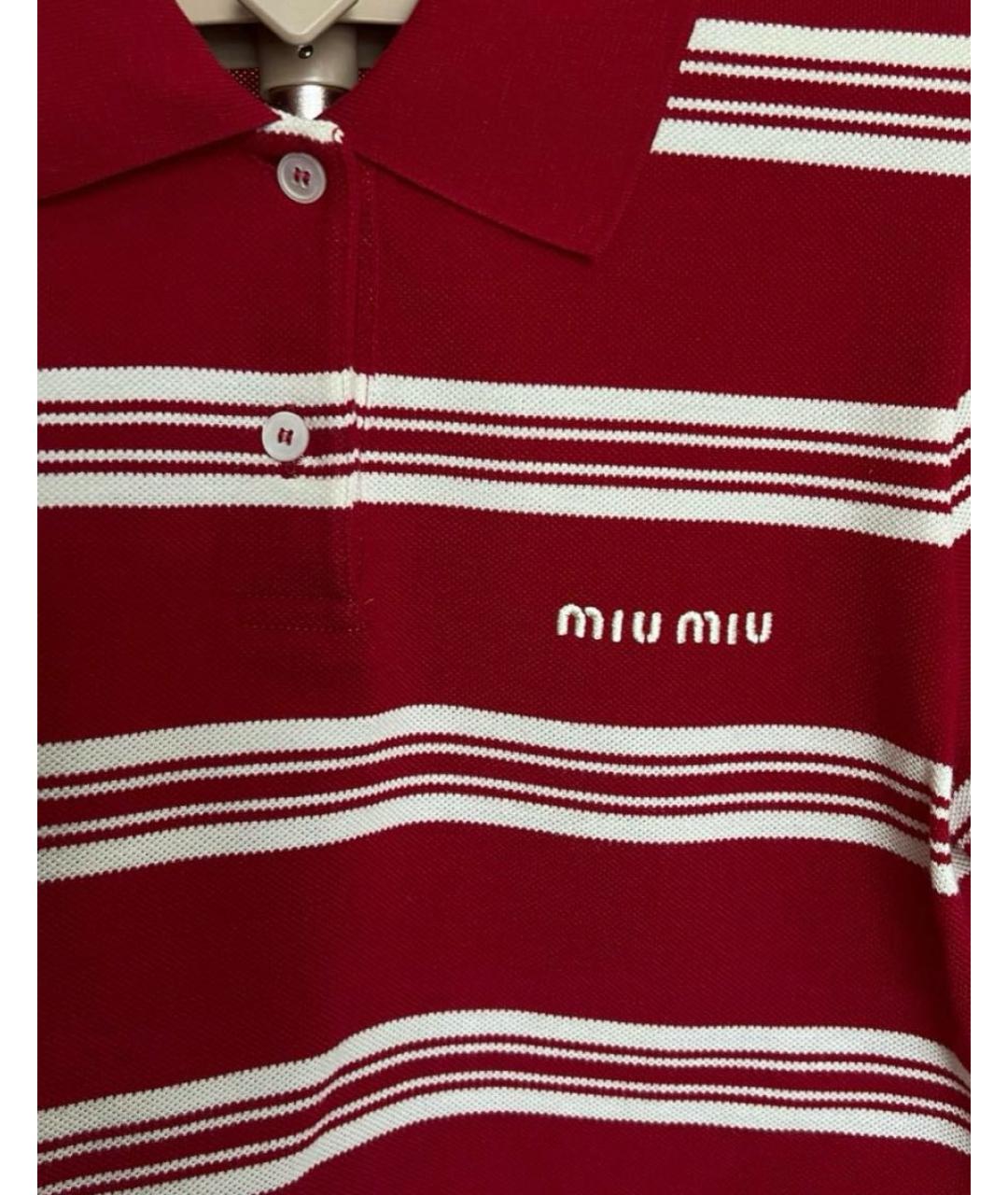 MIU MIU Красная футболка, фото 2