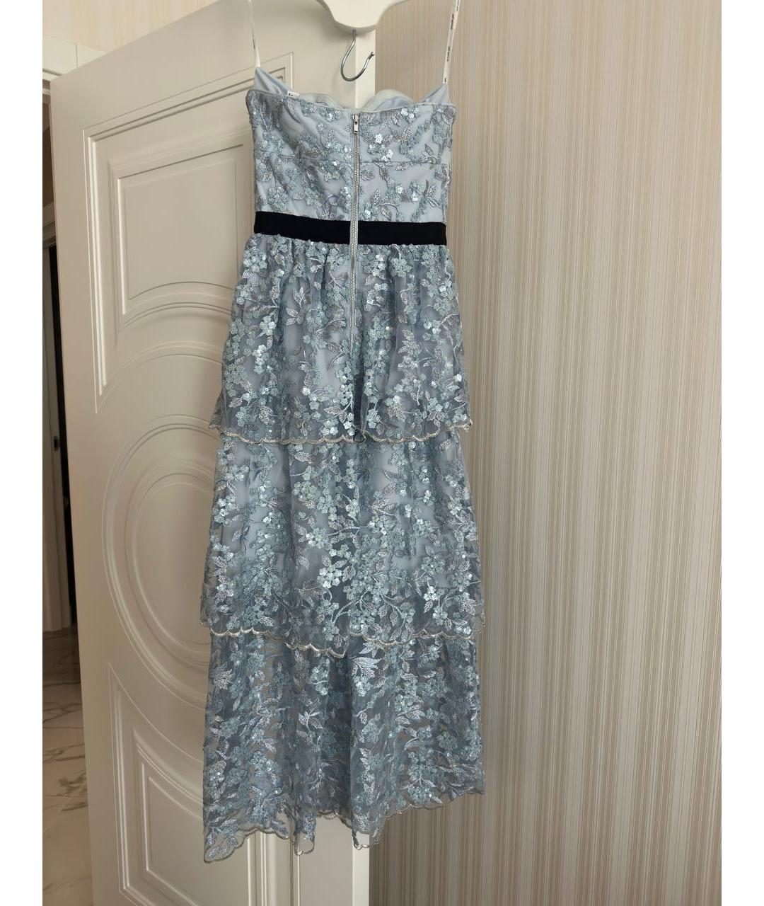 SELF-PORTRAIT Голубое платье, фото 2