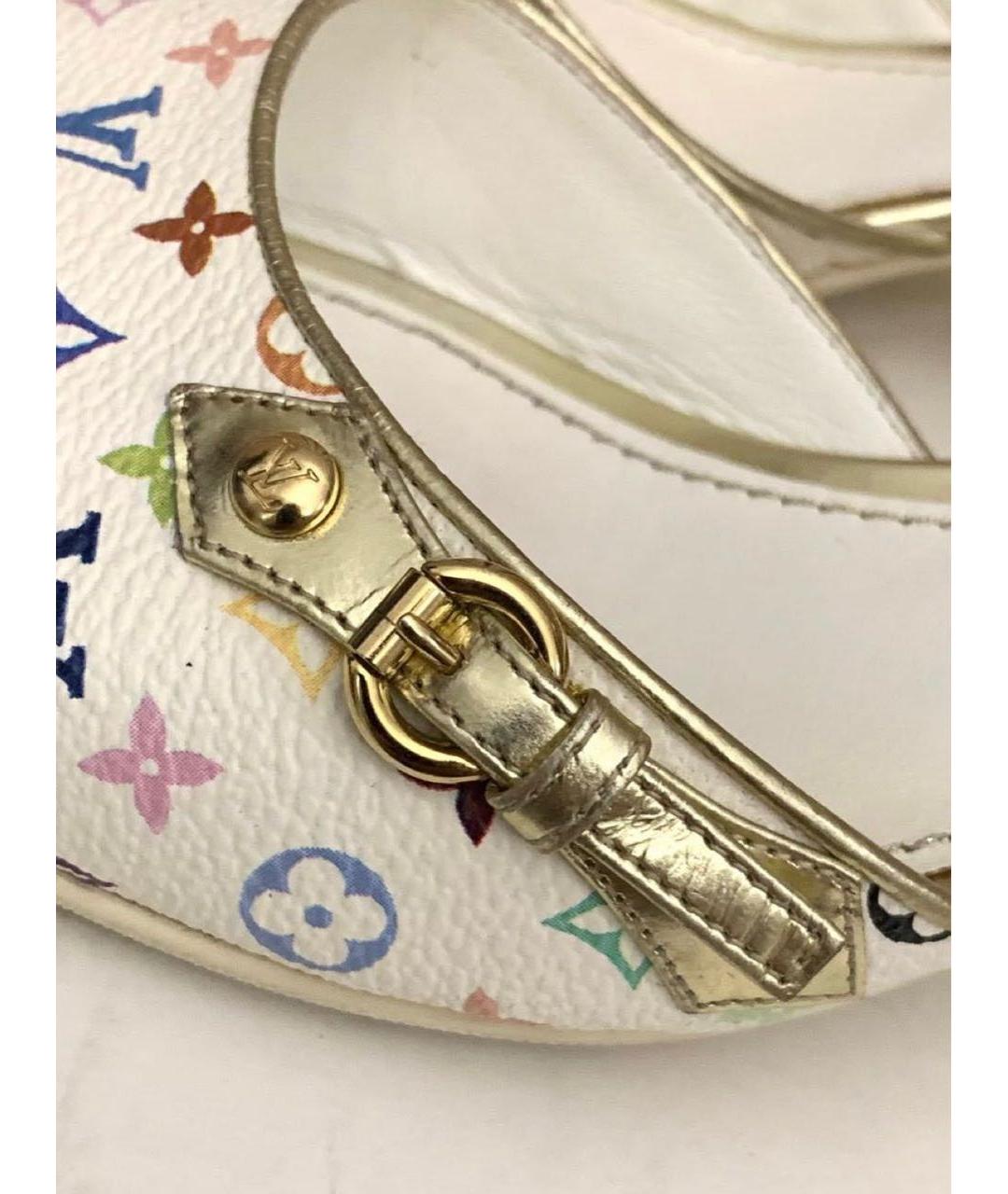 LOUIS VUITTON Белые мюли, фото 7