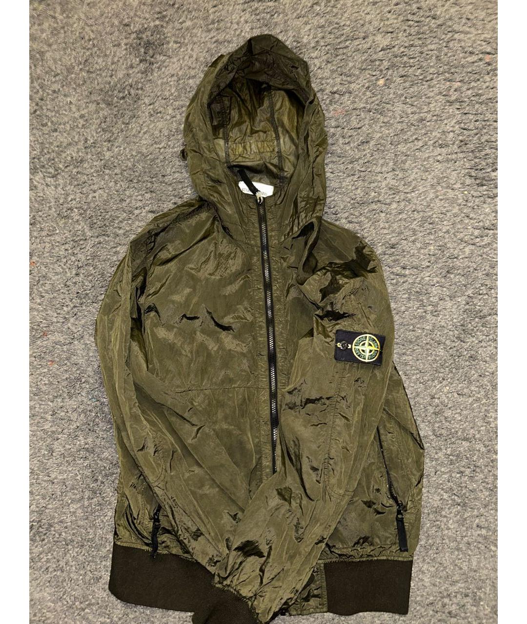 STONE ISLAND Хаки тренч / плащ, фото 9
