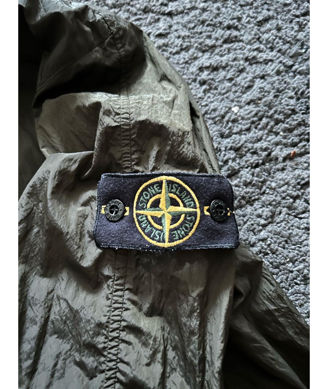 STONE ISLAND Хаки тренч / плащ, фото 3