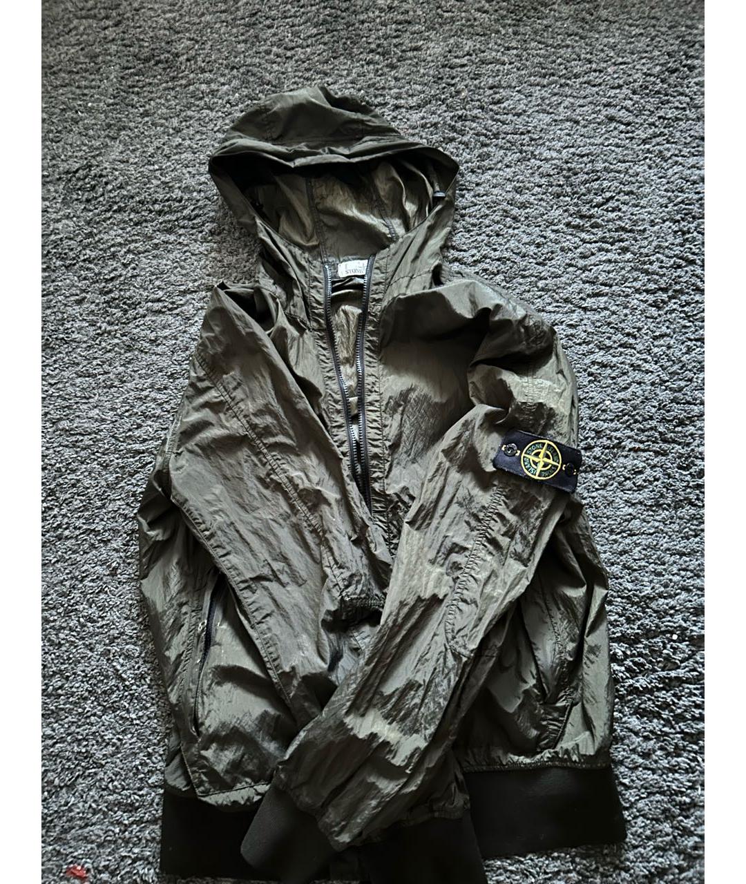 STONE ISLAND Хаки тренч / плащ, фото 2