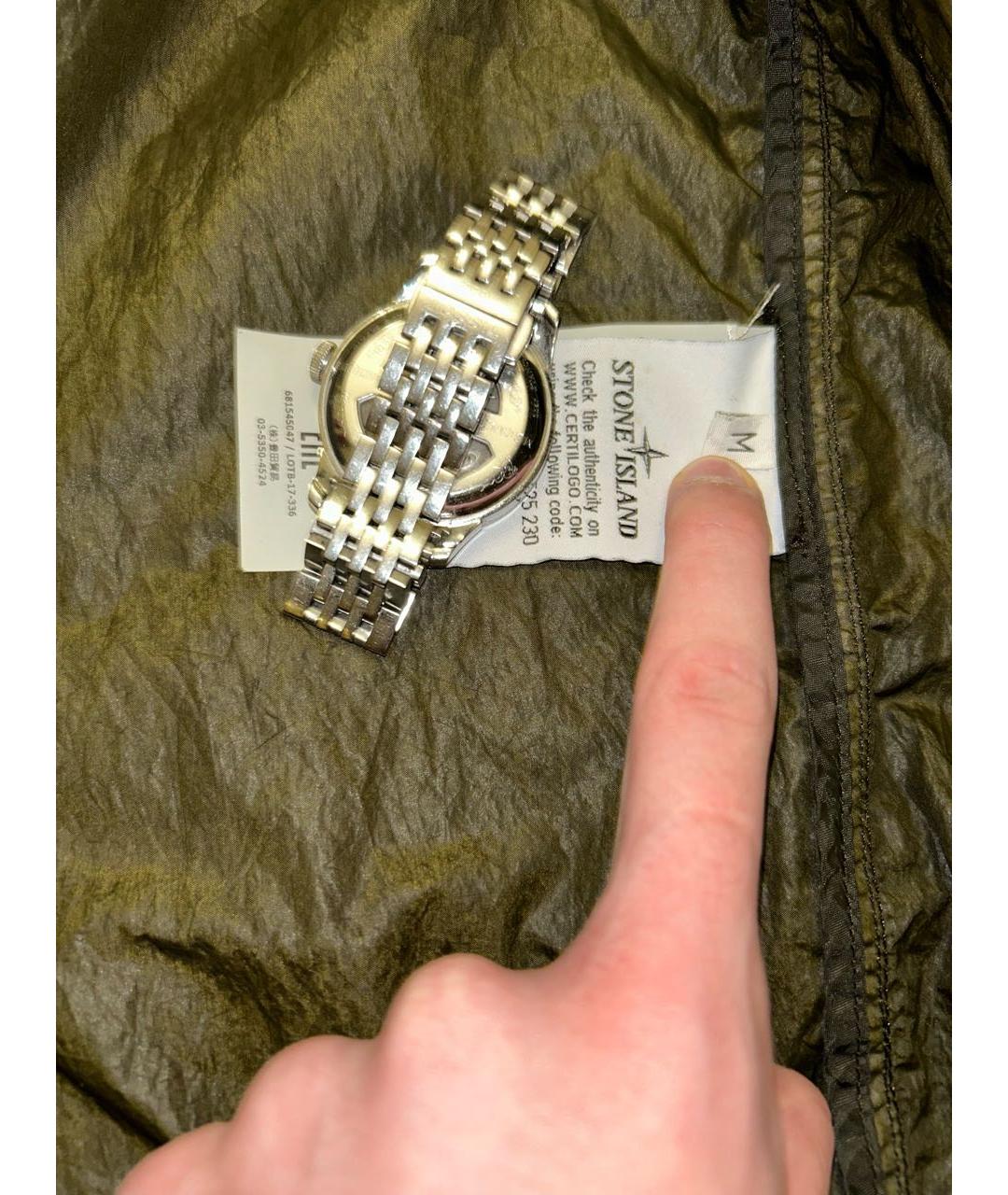 STONE ISLAND Хаки тренч / плащ, фото 7
