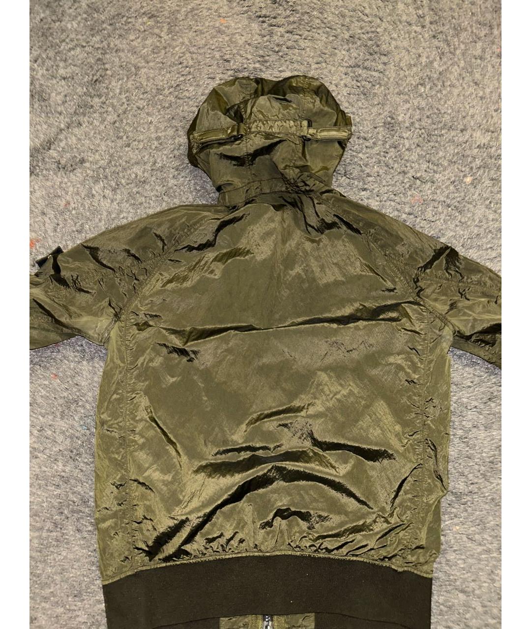 STONE ISLAND Хаки тренч / плащ, фото 4