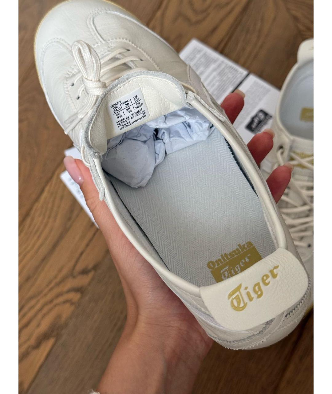 ONITSUKA TIGER Белые кожаные кроссовки, фото 4