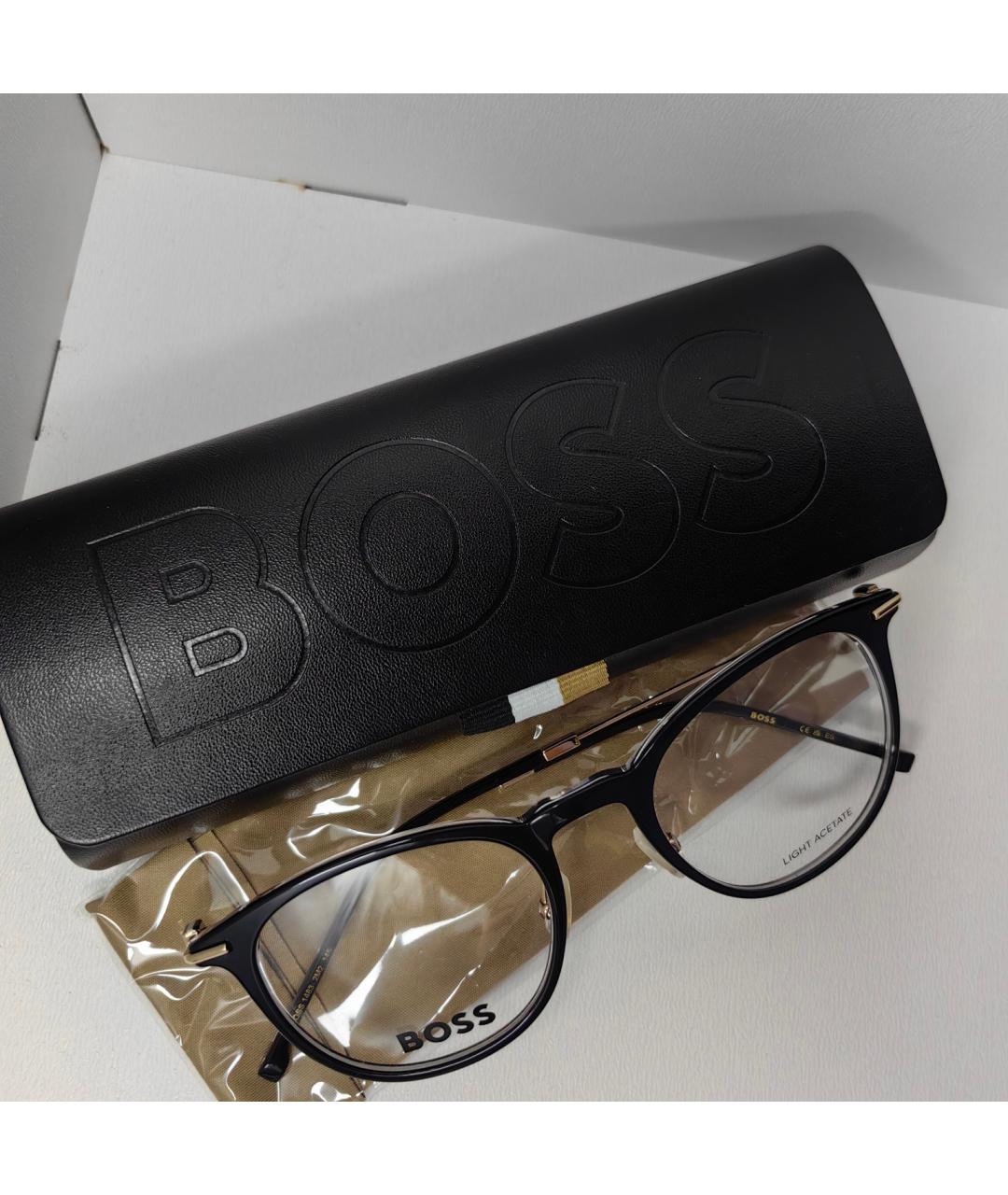 HUGO BOSS Черные пластиковые солнцезащитные очки, фото 2