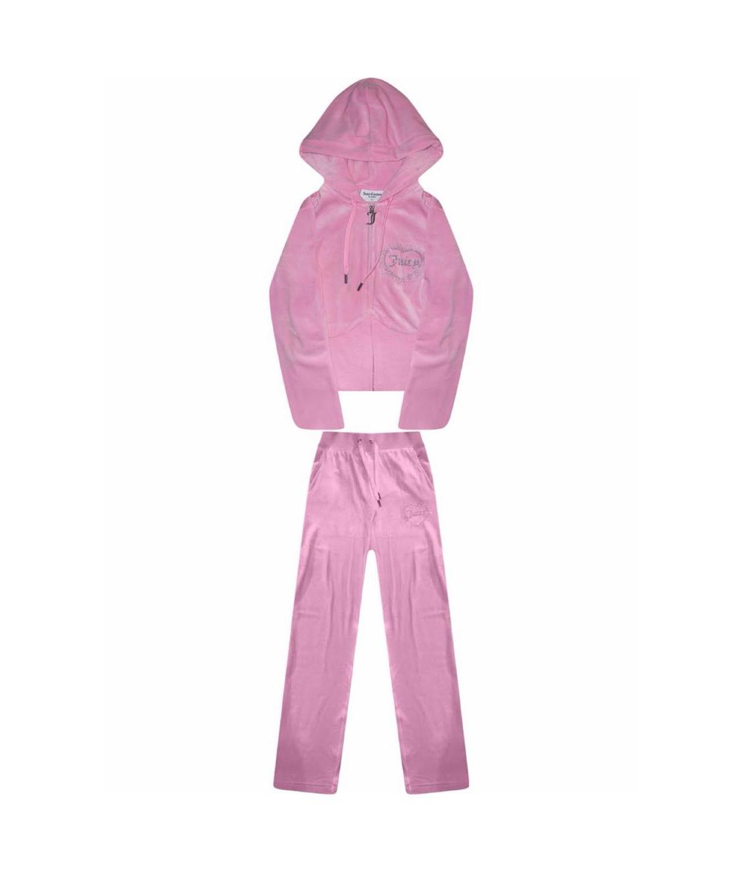 JUICY COUTURE Розовый полиэстеровый спортивные костюмы, фото 1