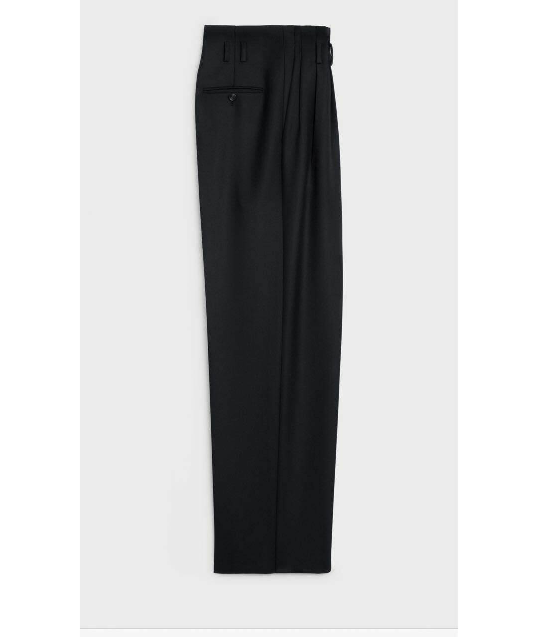 CELINE PRE-OWNED Черные шерстяные брюки широкие, фото 2