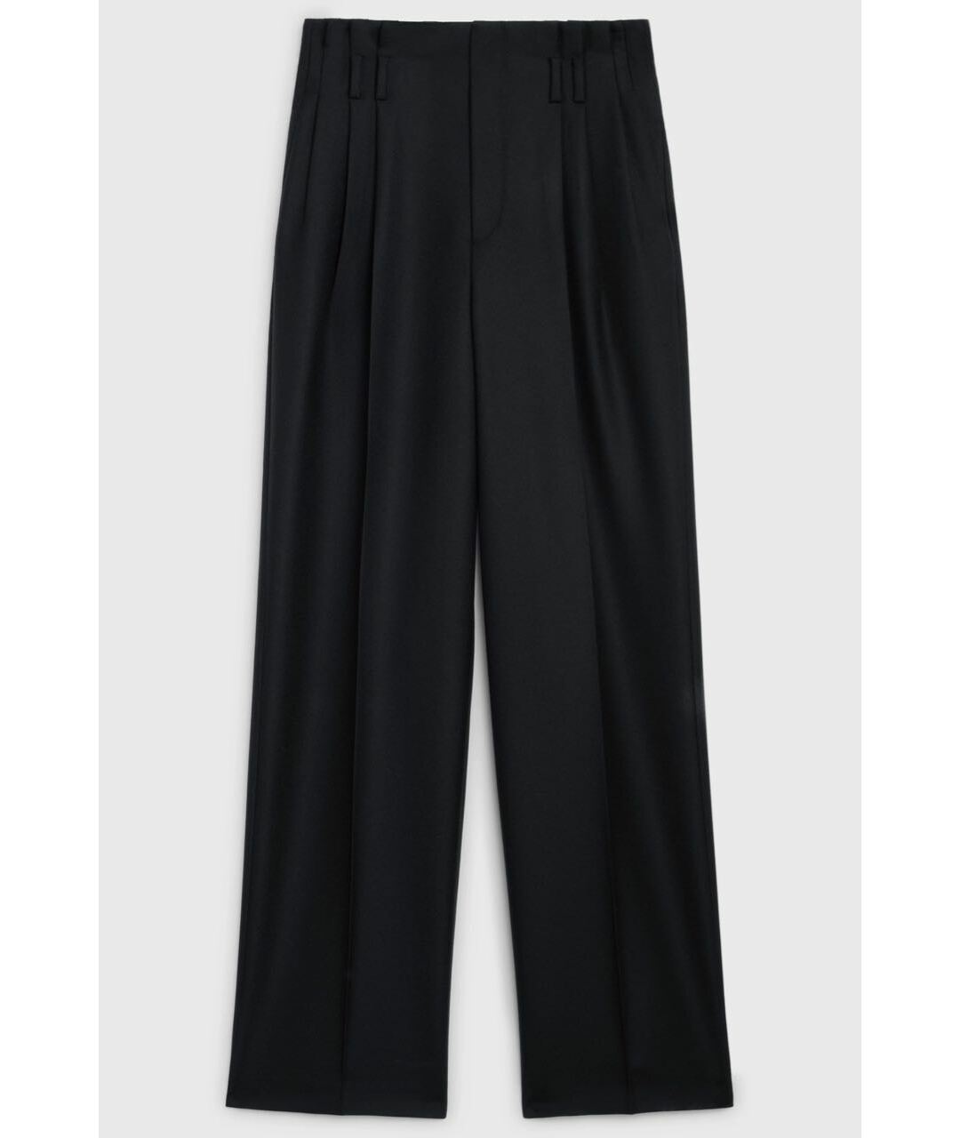CELINE PRE-OWNED Черные шерстяные брюки широкие, фото 4