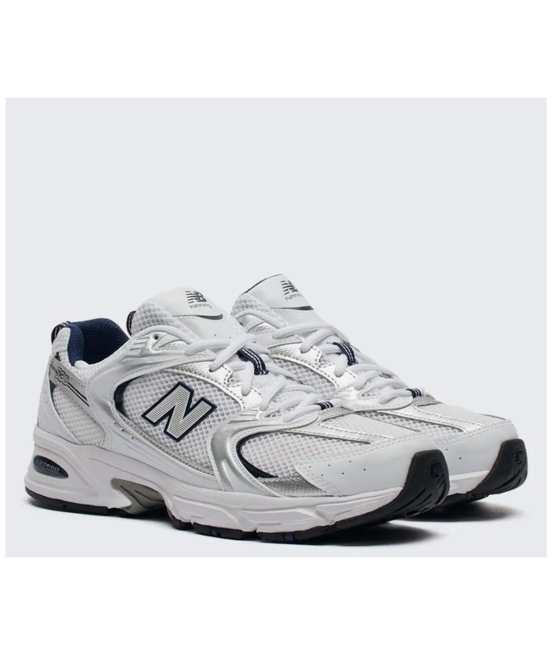 NEW BALANCE Белые текстильные высокие кроссовки / кеды, фото 2