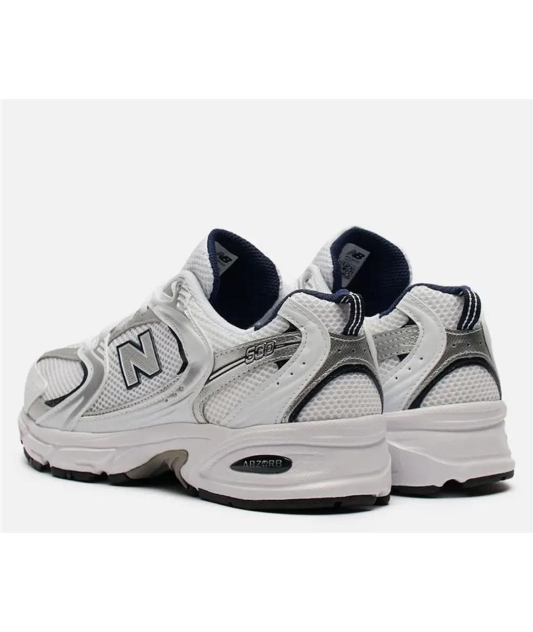 NEW BALANCE Белые текстильные высокие кроссовки / кеды, фото 4