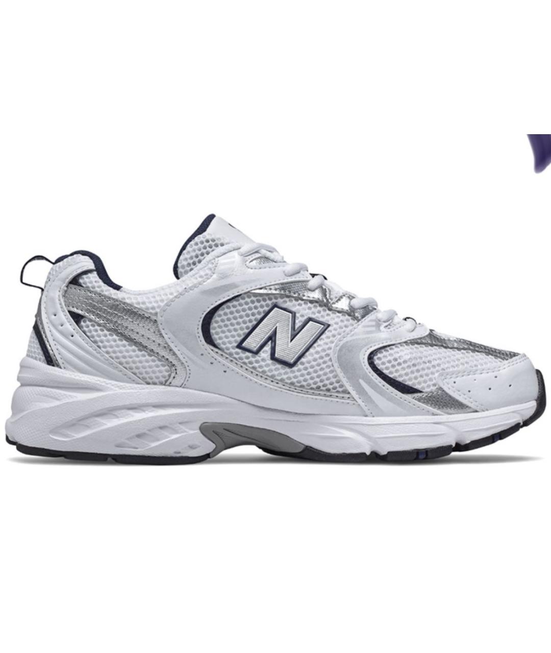 NEW BALANCE Белые текстильные высокие кроссовки / кеды, фото 1