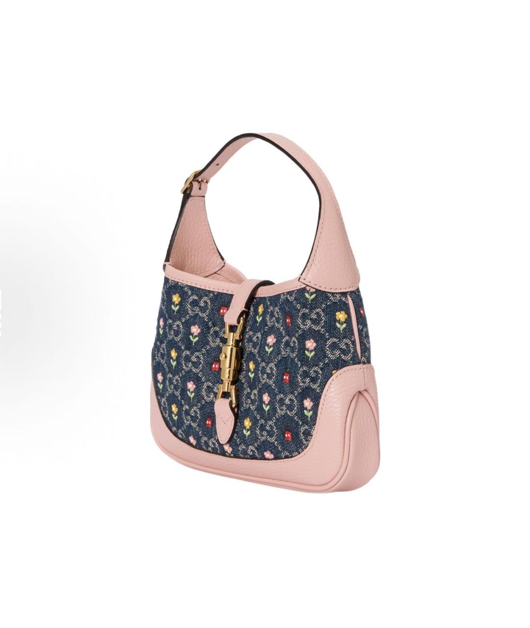 GUCCI Розовая кожаная сумка через плечо, фото 3
