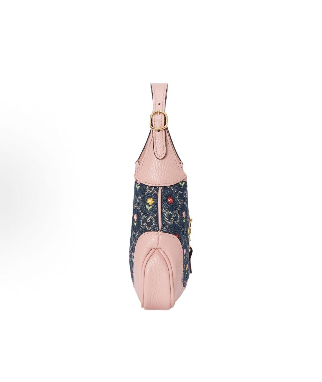 GUCCI Розовая кожаная сумка через плечо, фото 4
