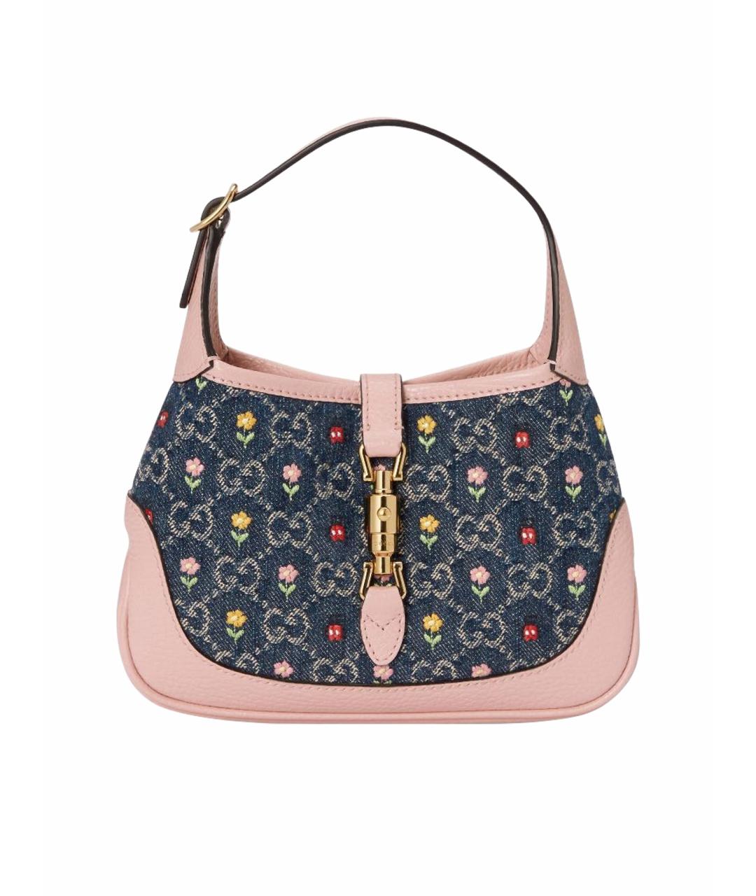 GUCCI Розовая кожаная сумка через плечо, фото 1