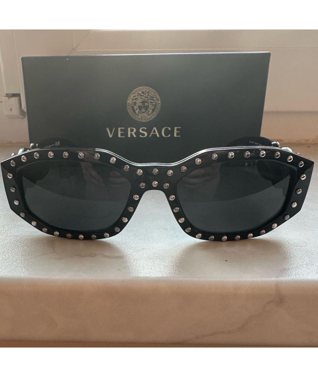 VERSACE Черные солнцезащитные очки, фото 8