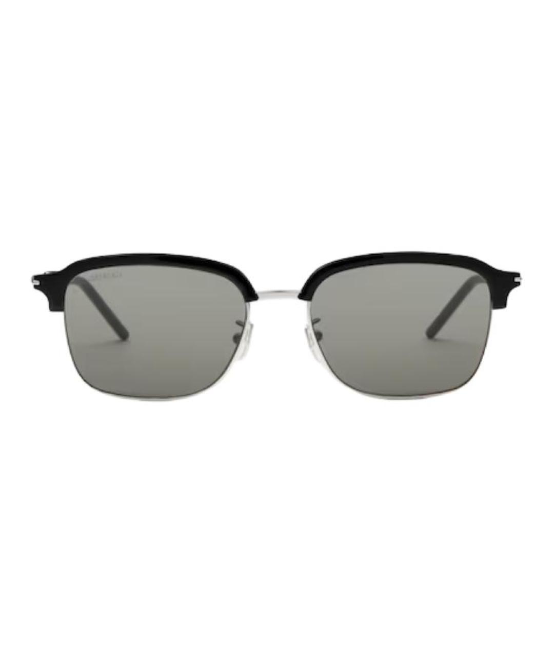 GUCCI Черные металлические солнцезащитные очки, фото 2