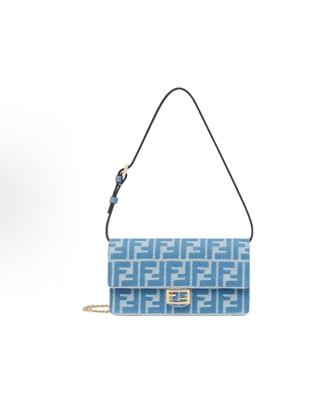 FENDI Синяя сумка через плечо, фото 6