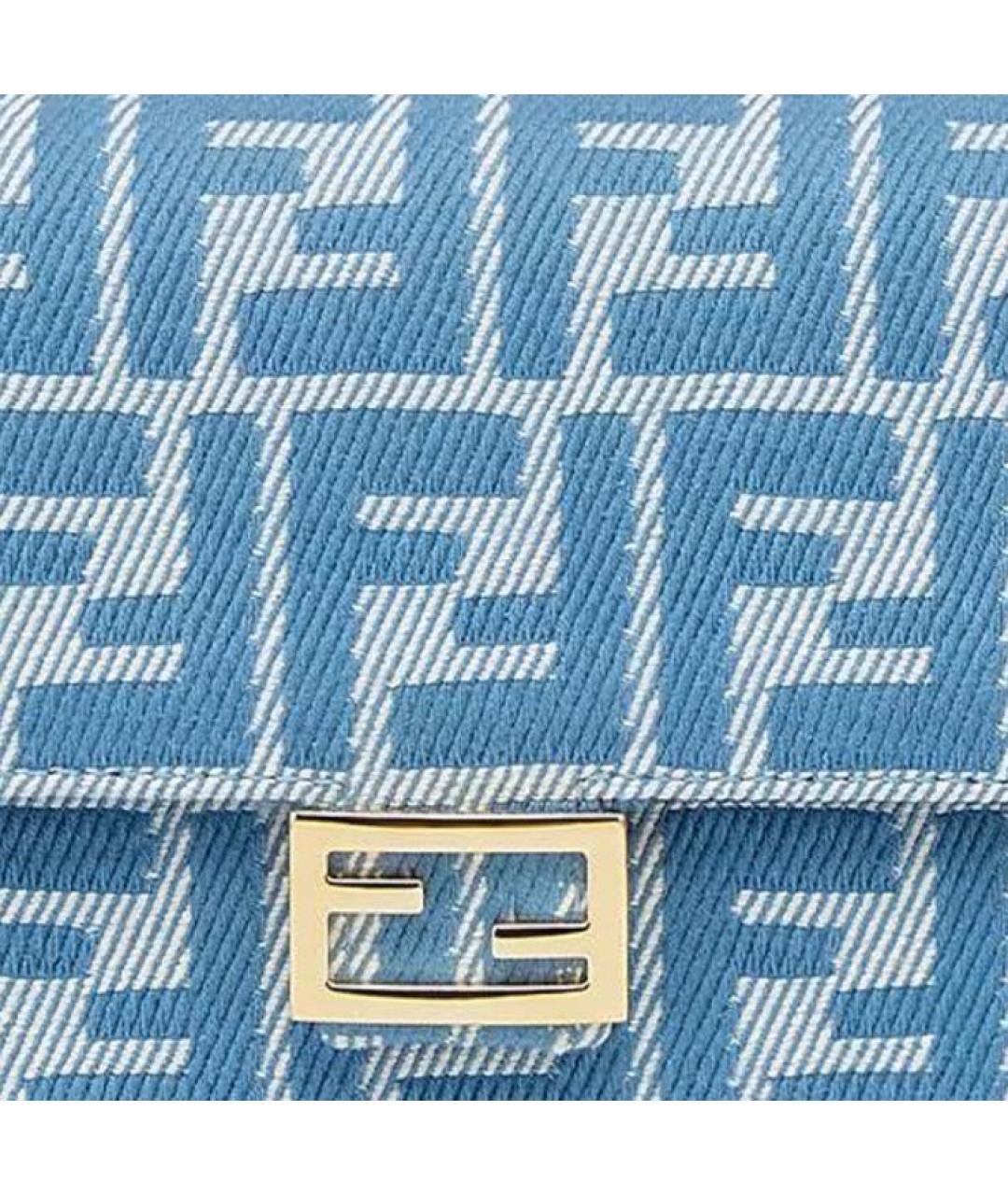 FENDI Синяя сумка через плечо, фото 5