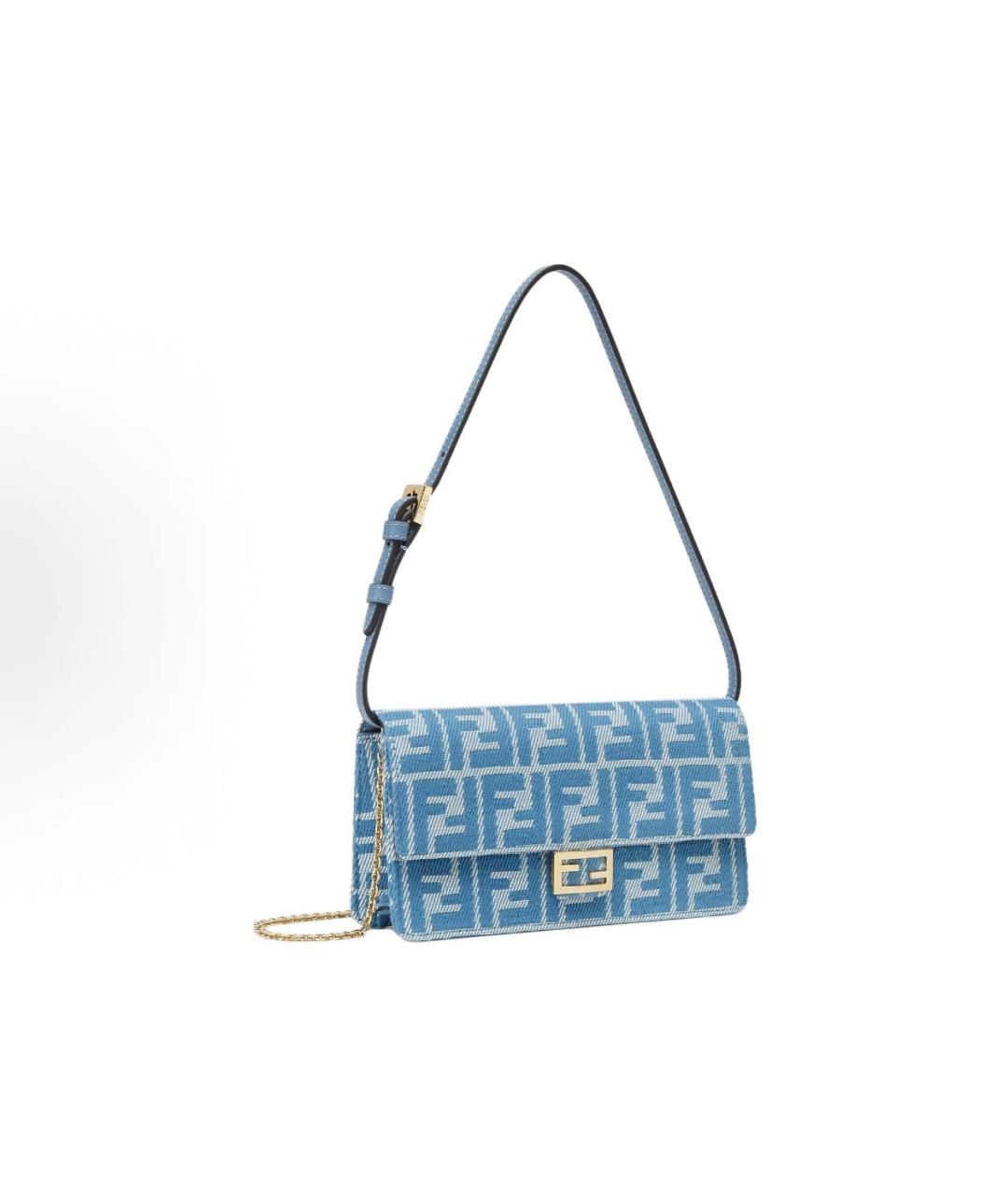 FENDI Синяя сумка через плечо, фото 2