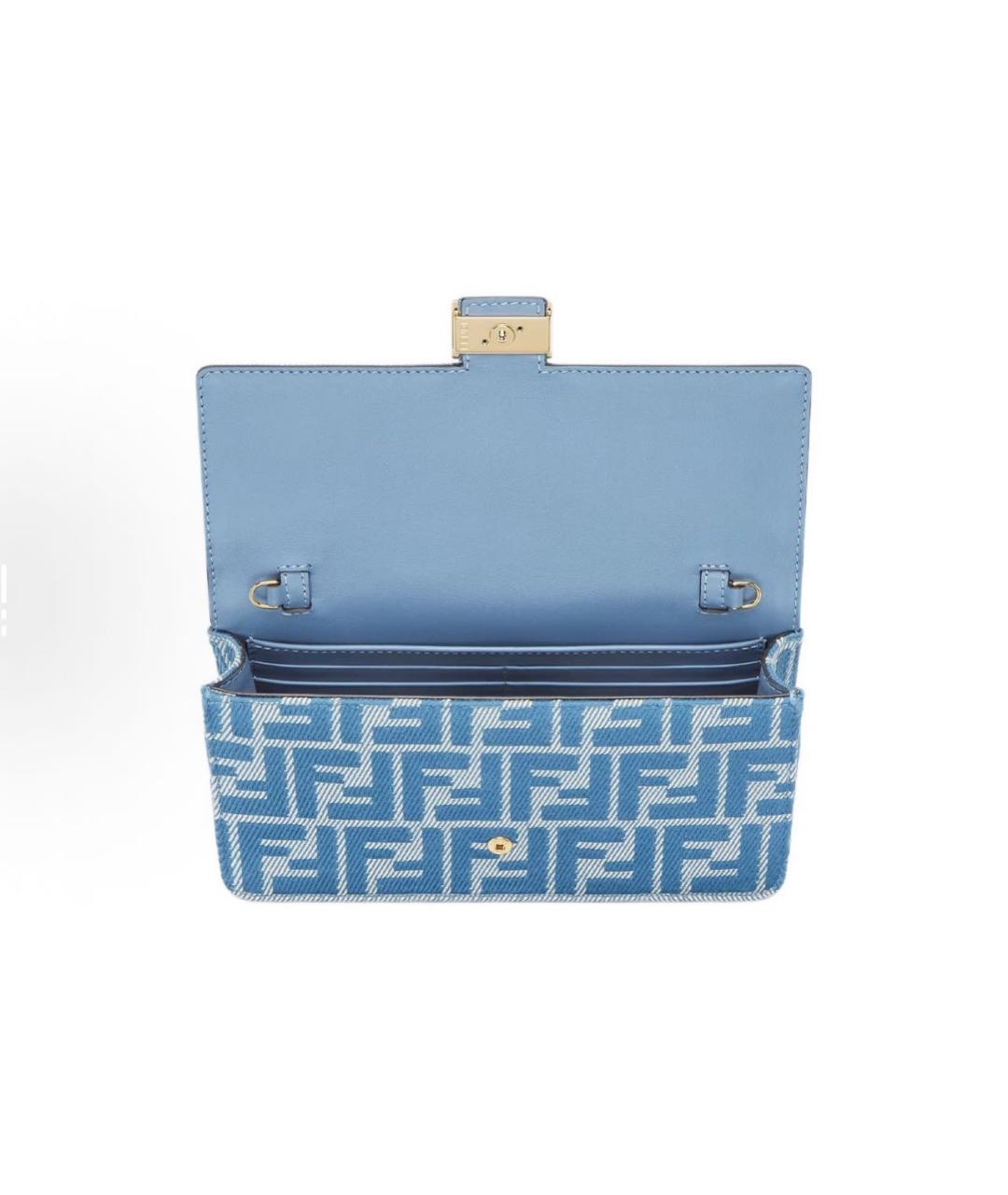 FENDI Синяя сумка через плечо, фото 4