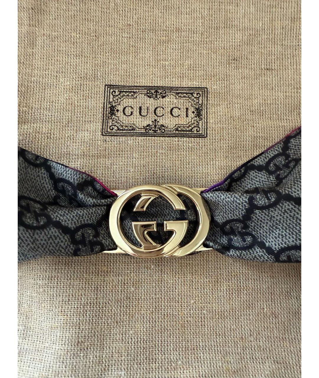GUCCI Шелковый шарф, фото 7
