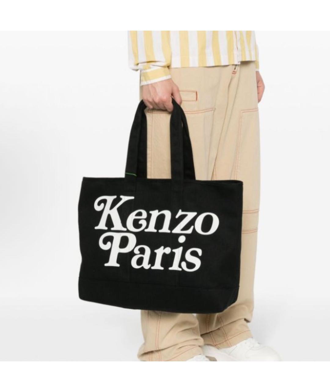 KENZO Черная сумка тоут, фото 3