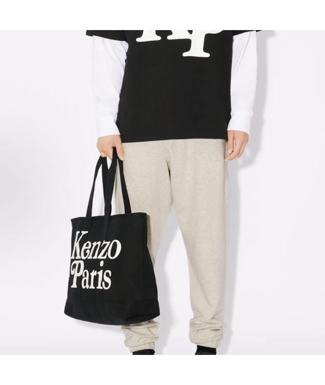 KENZO Черная сумка тоут, фото 4