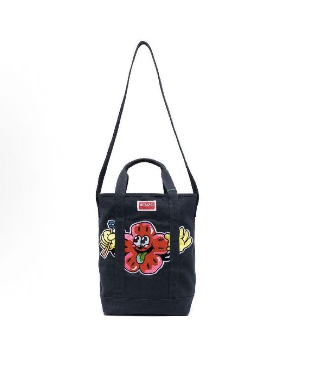 KENZO Черная сумка тоут, фото 4